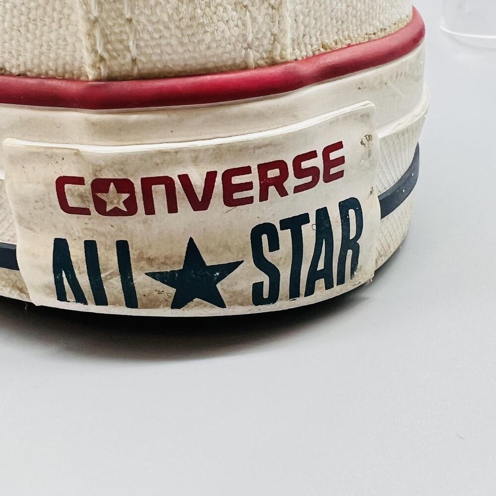 Converse Shoes Mens 8 White Canvas Chuck Taylor All Star Sneakers Casual Comfort - Picture 10 of 11